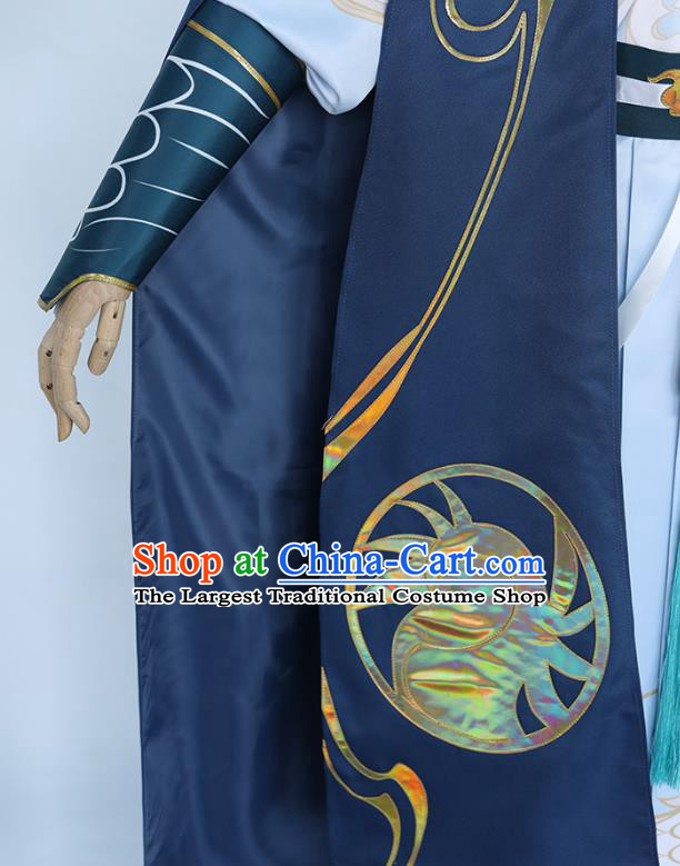 Traditional Chinese Ming Dynasty Blades Costume Ancient Swordsman Hanfu Clothing for Men