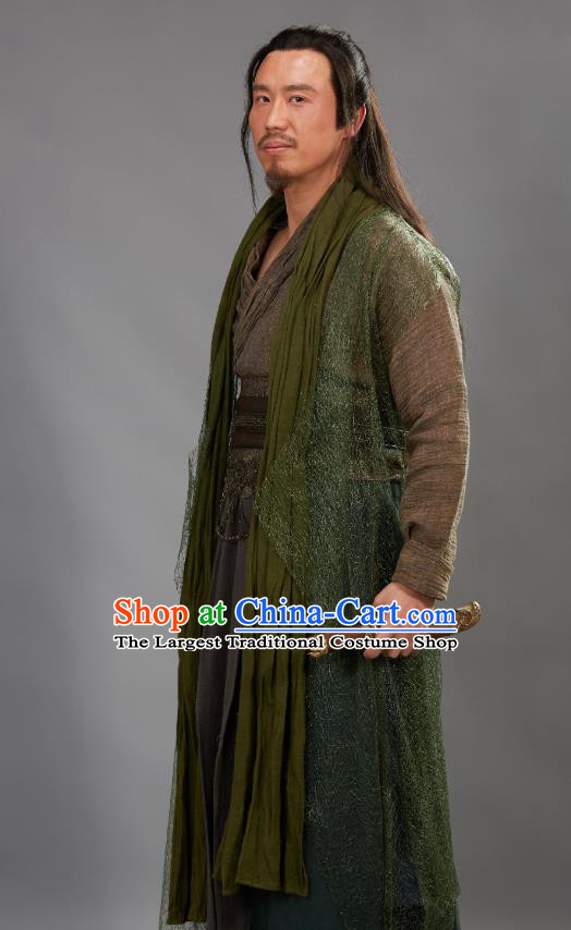 Chinese Ancient Villain Swordsman Clothing Historical Drama Handsome Siblings Costume and Headpiece for Men