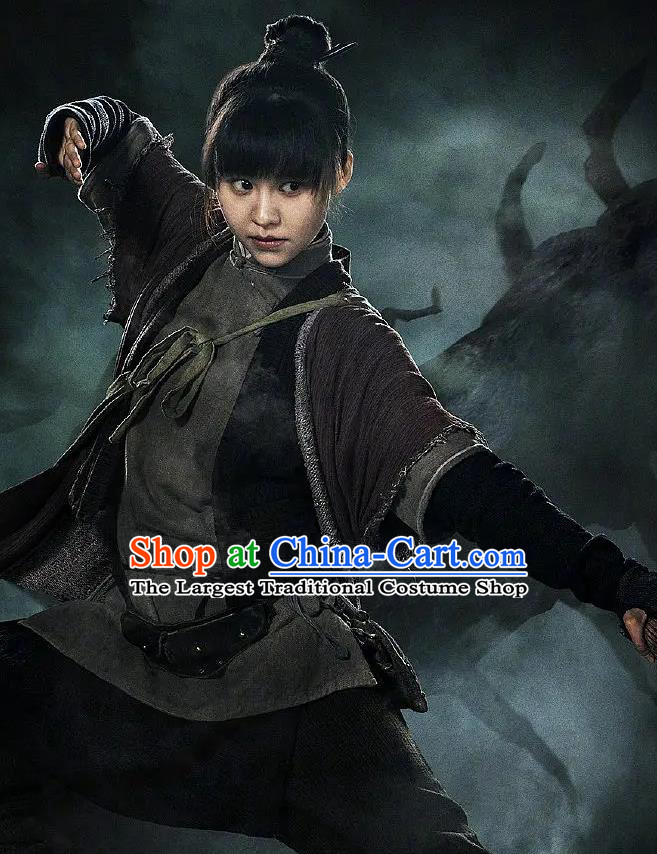 Chinese Drama Candle in The Tomb The Wrath of Time Grave Robber Hua Ling Costume and Headpiece for Women