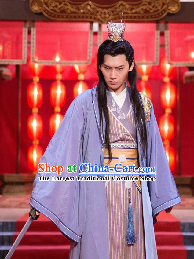 Chinese Ancient Prince Clothing Historical Drama The Eternal Love Mo Liancheng Costume for Men