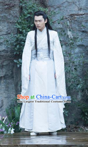 Chinese Ancient Royal Highness Mo Yihuai Clothing Historical Drama The Eternal Love Costume and Headwear for Men