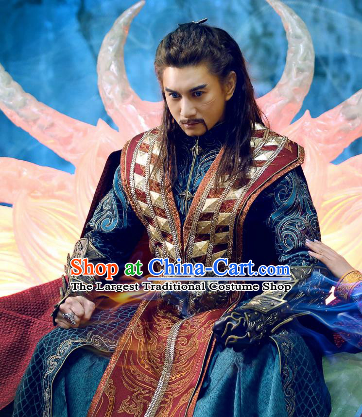 Chinese Ancient Suzerain King Clothing Historical Drama The Legend of Zu Costume for Men