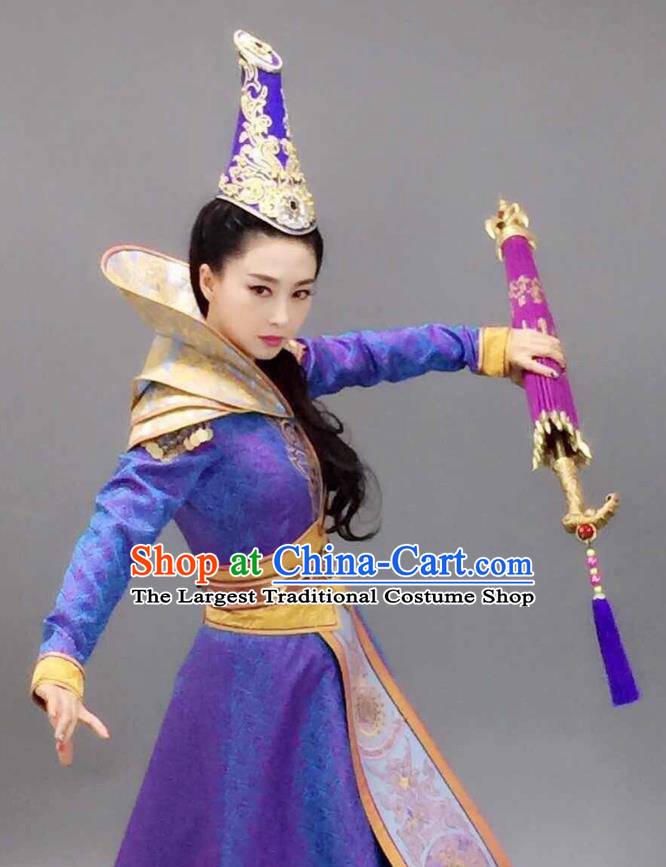 Chinese Historical Drama The Legend of Zu Ancient Magic Swordsman Tu Mei Costume and Headpiece for Women