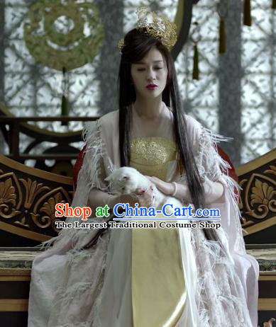 Chinese Ancient Elder Princess of Qing Historical Drama Qing Yu Nian Joy of Life Costume and Headpiece Complete Set
