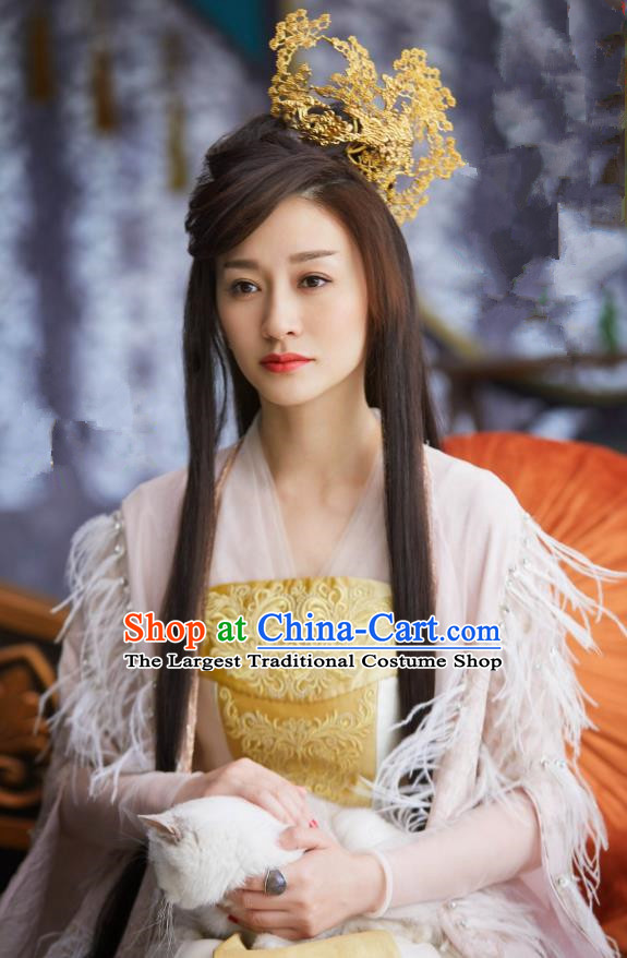 Chinese Ancient Elder Princess of Qing Historical Drama Qing Yu Nian Joy of Life Costume and Headpiece Complete Set