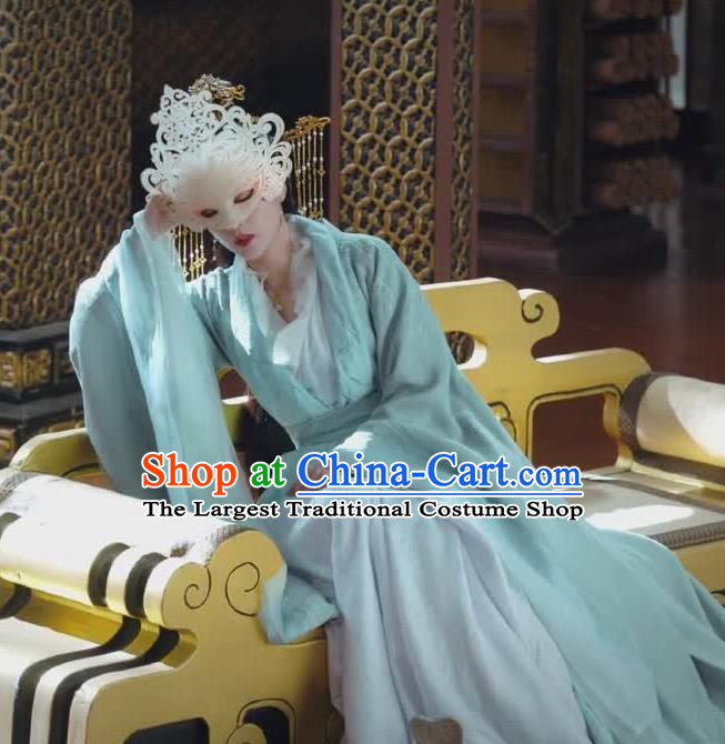 Chinese Ancient Princess Consort Rong Le Hanfu Dress Historical Drama Princess Silver Pink Costume and Headpiece for Women
