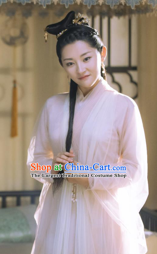 Chinese Historical Drama Love Better Than Immortality Ancient Female Swordsman Feng Caicai Costume and Headpiece for Women