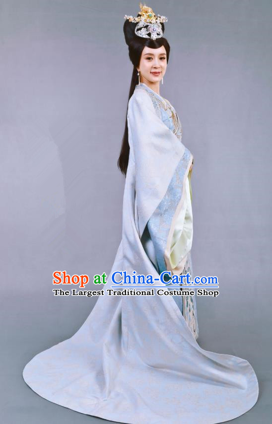 Chinese Historical Drama Swords of Legends Ancient Royal Concubine Shu Costume and Headpiece for Women
