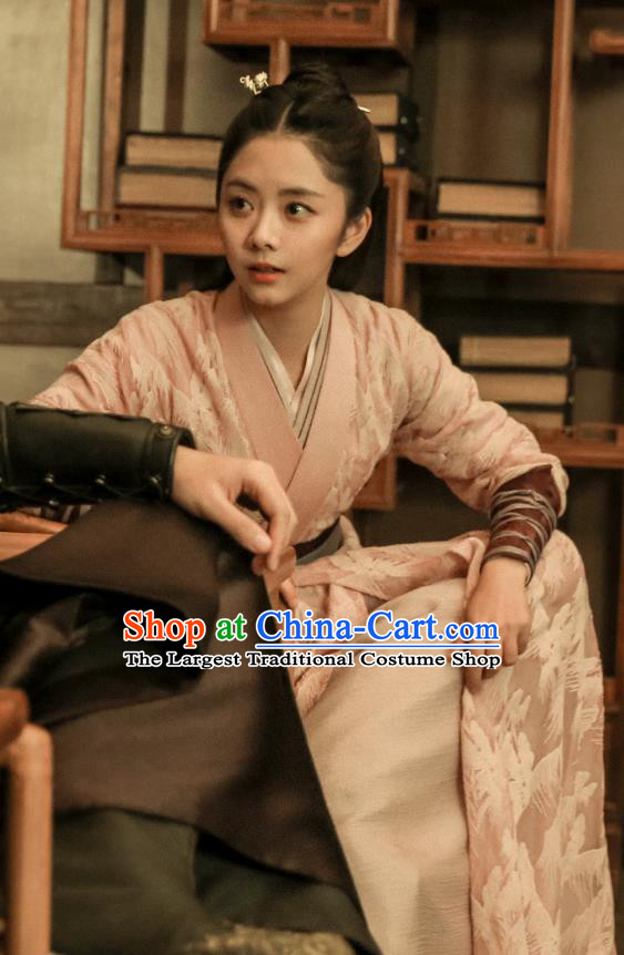 Chinese Historical Drama Ancient Ming Dynasty Female Constable Yuan Jinxia Hanfu Dress Under the Power Costume and Headpiece for Women