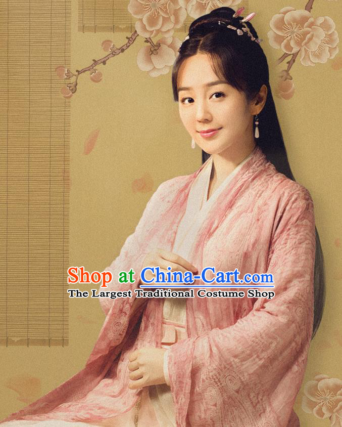 Chinese Ancient Ming Dynasty Female Physician Dress Drama Under the Power Ling Ling Costume and Headpiece for Women