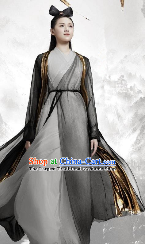 Chinese Ancient Noble Lady Tang Qian Er Dress Historical Drama The Great Ruler Costume and Headpiece for Women