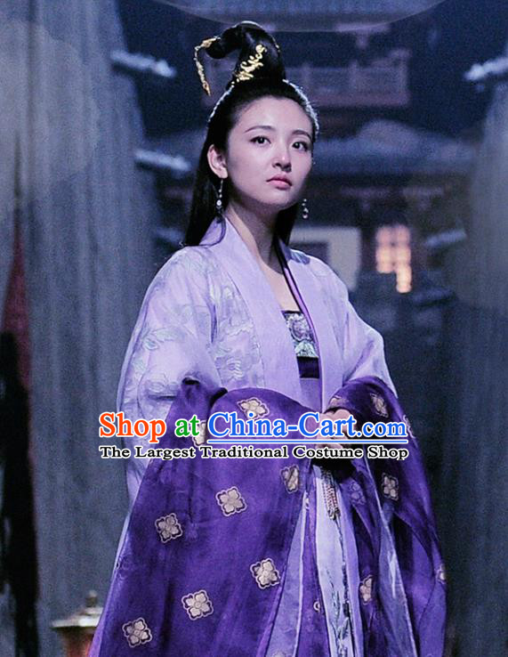 Chinese Ancient Tang Dynasty Royal Lady Ye Yuanan Dress Historical Drama An Oriental Odyssey Costume and Headpiece for Women