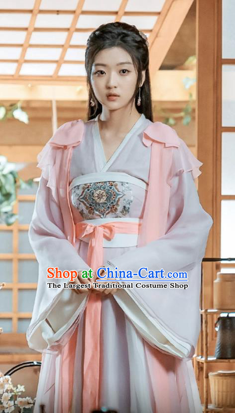 Chinese Ancient Female Doctor Tian Qi Dress Historical Drama Dr Cutie Costume and Headpiece for Women