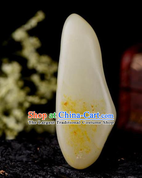 Chinese Ancient Carving Guan Yu Jade Accessories Jade Handgrip Jade Craft