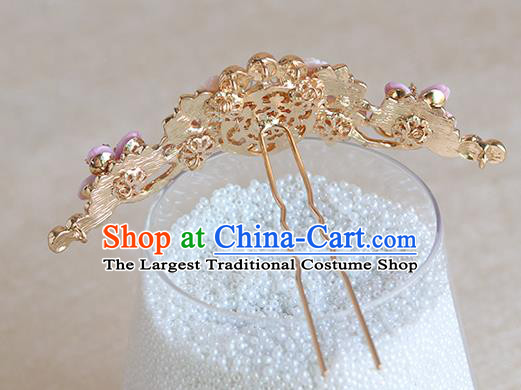 Chinese Ancient Hanfu Hair Crown Hair Accessories Women Hairpin Headwear Shell Hair Clip
