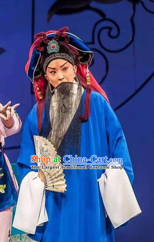 Chinese Beijing Opera Old Men Garment the Wandering Dragon Toys with the Phoenix Apparels Emperor Informal Robe Costumes and Hat