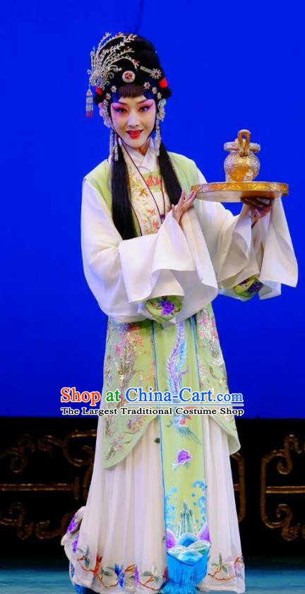 Chinese Peking Opera Hua Tan Dress Garment Costumes Traditional Lv Bu and Diao Chan Apparels and Headpieces