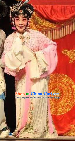 Traditional Chinese Peking Opera Hua Tan Costumes Apparels Garment Kun Opera Selling Youlang Exclusive to the Flower Leader Courtesan Pink Dress and Headdress