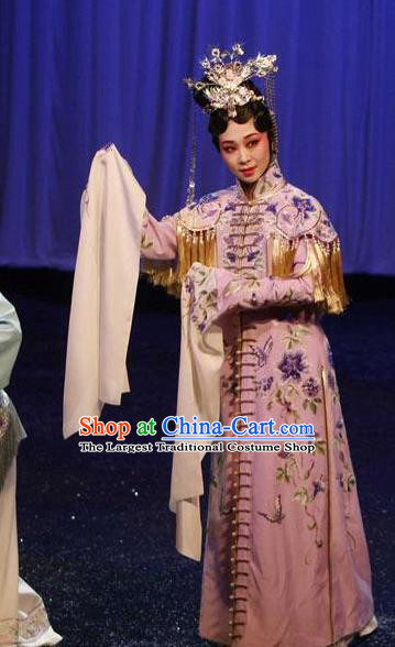 Chinese Kun Opera Patrician Female The Fragrant Companion Apparels Costumes Peking Opera Hua Tan Noble Lady Dress Garment and Headdress