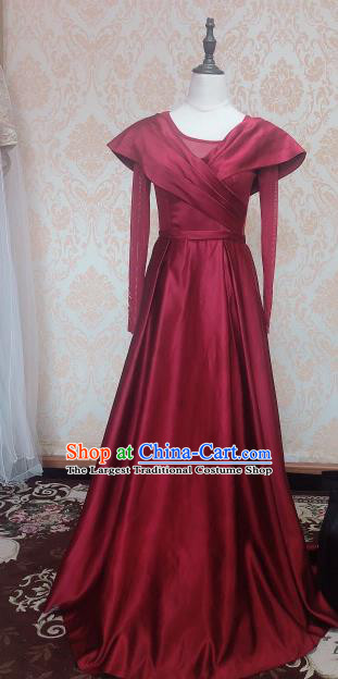 Indian Traditional Lehenga Wine Red Dress Asian India Wedding Costume for Women