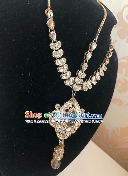 Indian Traditional Wedding Eyebrows Pendant Asian India Bride Headwear Jewelry Accessories for Women