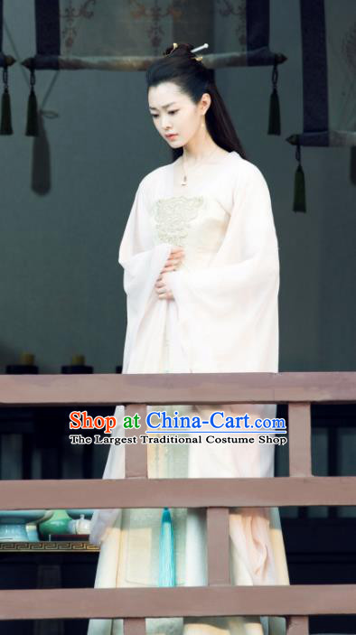 Chinese Ancient Noble Lady Fan Ruoruo Drama Qing Yu Nian Joy of Life Replica Costume and Headpiece Complete Set