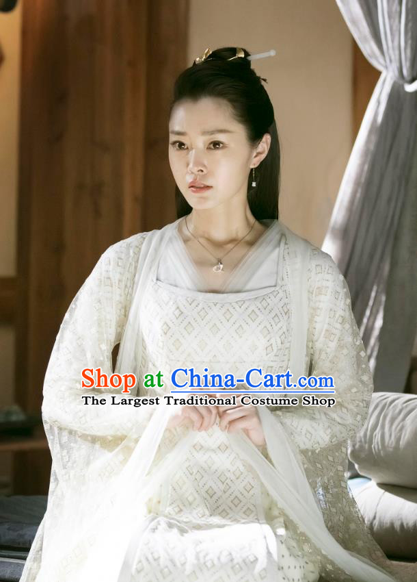 Chinese Ancient Royal Infanta Fan Ruoruo Drama Qing Yu Nian Joy of Life Replica Costume and Headpiece Complete Set