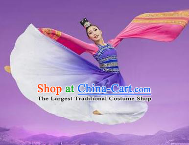 Chinese Shen Yun Classical Dance Hanfu Dress Traditional Dance Stage Performance Costume for Women