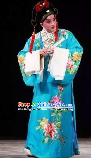 Chinese Beijing Opera Young Male Garment Costumes and Headwear Pick Up the Jade Bracelet Shaoxing Opera Scholar Xiaosheng Fu Peng Yellow Robe Apparels