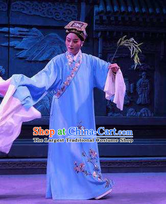 Chinese Yue Opera Niche Costumes and Headwear Coriolanus and Du Liniang Shaoxing Opera Xiaosheng Liu Mengmei Garment Apparels