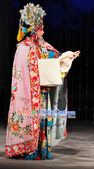 The Palace of Eternal Youth Chinese Kun Opera Consort Yang Costumes Peking Opera Hua Tan Dress Apparels Garment and Headdress