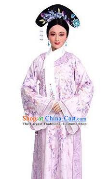 Chinese Shaoxing Opera Actress Ruo Xi Dress Apparels and Headdress Bu Bu Jing Xin Yue Opera Qing Dynasty Court Lady Garment Costumes