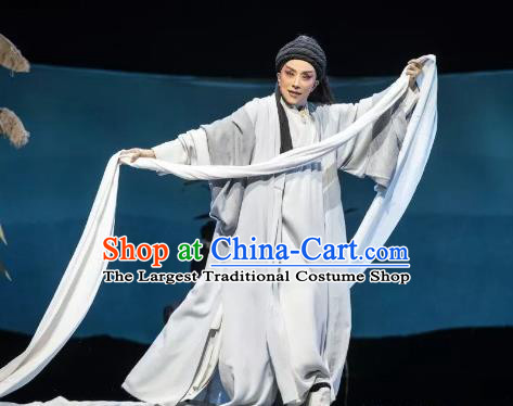 Chinese Yue Opera Xiaosheng Costumes and Headwear Shaoxing Opera Wang Yangming Young Male Garment Apparels