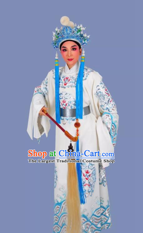 Palm Civet for Prince Chinese Yue Opera Male Chen Lin Apparels Costumes and Headwear Shaoxing Opera Court Eunuch Garment