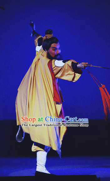 Chinese Yue Opera Taoist Priest Garment and Headwear A Chinese Ghost Story Shaoxing Opera Demon Master Yan Chixia Apparels Costumes