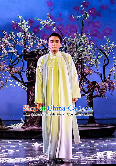 The Family Chinese Yue Opera Xiaosheng Garment Costumes Shaoxing Opera Republic of China Apparels Young Childe Gao Juehui Gown