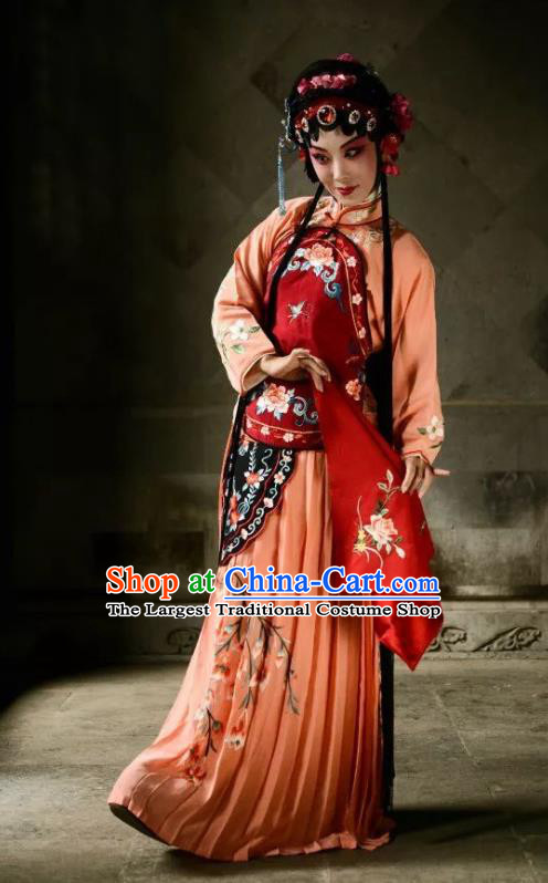 Chinese Kun Opera Actress Dress Costumes Apparels and Headpieces Heros Kunqu Opera Hua Tan Pan Jinlian Garment