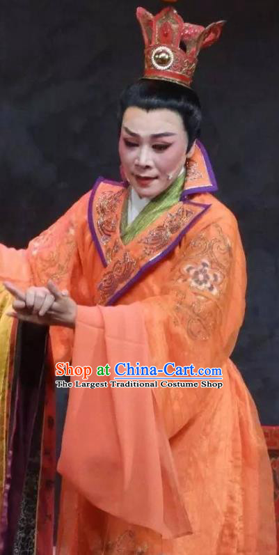 Chinese Yue Opera Xiaosheng Dong Wenzhong Garment Clothing and Headwear Rong Hua Dream Shaoxing Opera Scholar Apparels Costumes