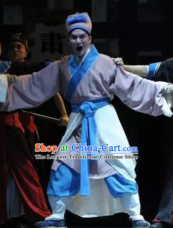 Chinese Kun Opera Fifteen Strings of Cash Garment Clothing and Headwear Kunqu Opera Xiaosheng You Hulu Apparels Costumes