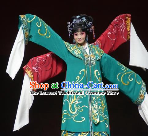 Chinese Kun Opera Queen the Dream of Xiang Fei Nv Ying Dress Apparels Costumes and Headpieces Kunqu Opera Hua Tan Garment