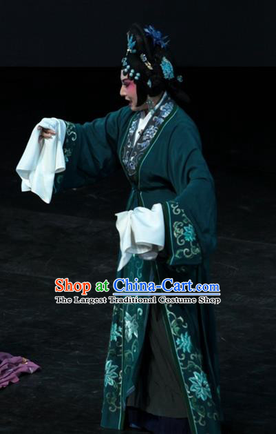 Chinese Kun Opera Countess Wang Apparels Costumes and Headpieces Dream of Red Mansions Kunqu Opera Noble Dame Dress Garment