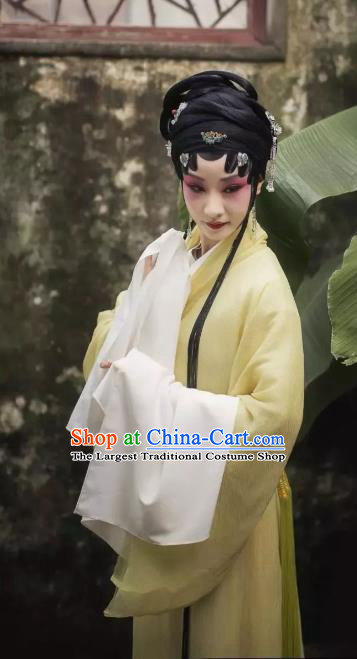 Chinese Kun Opera Diva Ban Xia Dress Apparels Costumes and Headpieces Six Chapters of a Floating Life Kunqu Opera Hua Tan Garment