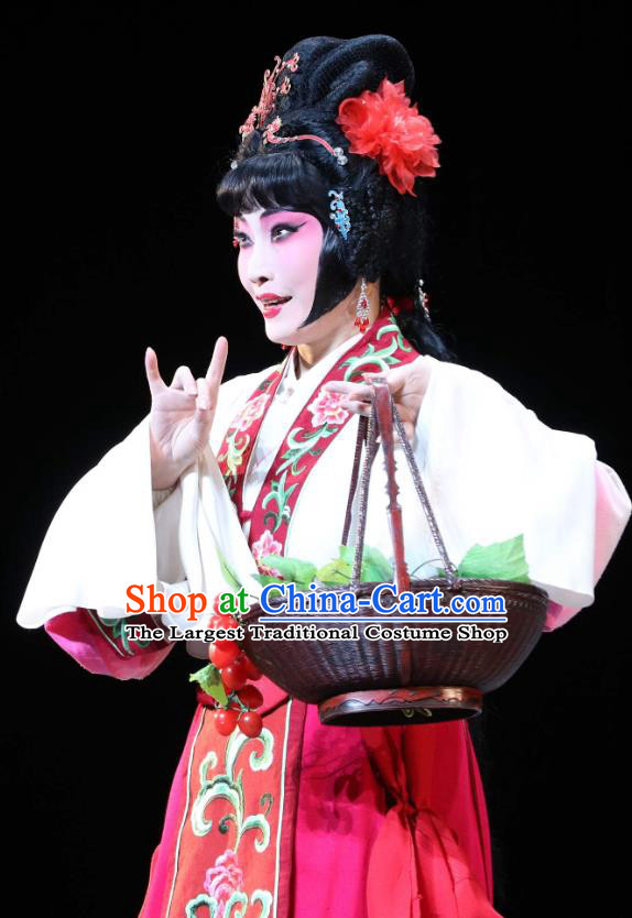 Chinese Kun Opera the Dream of Xiang Fei Dress Apparels Costumes and Headpieces Kunqu Opera Hua Tan E Huang Garment