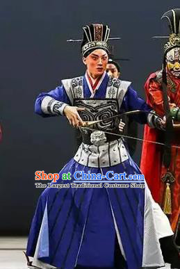 Chinese Kun Opera Confucius Young Man Prince Costumes and Headwear Kunqu Opera Xiaosheng Garment Apparels