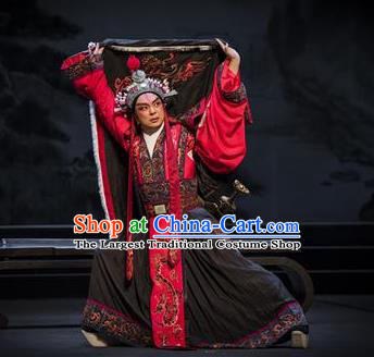 Chinese Kun Opera Xiaosheng Chuan Shang Yin Emperor Cao Pi Costumes and Headwear Kunqu Opera Garment Young Male Apparels