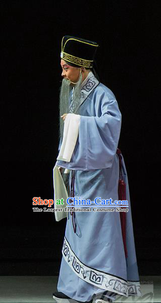 Continue the Pipa Chinese Kun Opera Elderly Male Dong Si Costumes and Headwear Kunqu Opera Laosheng Garment Apparels