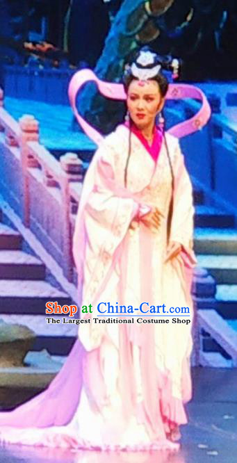 Chinese Huangmei Opera Daughter of Dragon Garment Princess Yun Hua Costumes and Headpieces Traditional Anhui Opera Hua Tan Dress Apparels