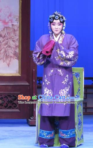 Chinese Ping Opera Zhu Hen Ji Ugly Woman Apparels Costumes and Headdress Traditional Pingju Opera Dress Garment