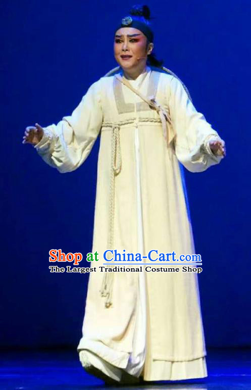 Chinese Yue Opera Young Man Li Menglong Korean Garment Costumes and Headwear Shaoxing Opera Chunh Yang Scholar Apparels