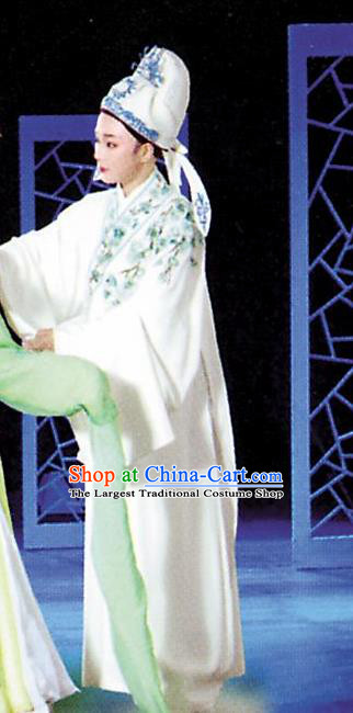 Chinese Yue Opera Niche Li Hui Niang Costumes and Headwear Shaoxing Opera Young Male Apparels Xiaosheng Scholar Pei Garment